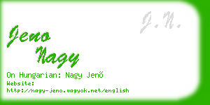 jeno nagy business card